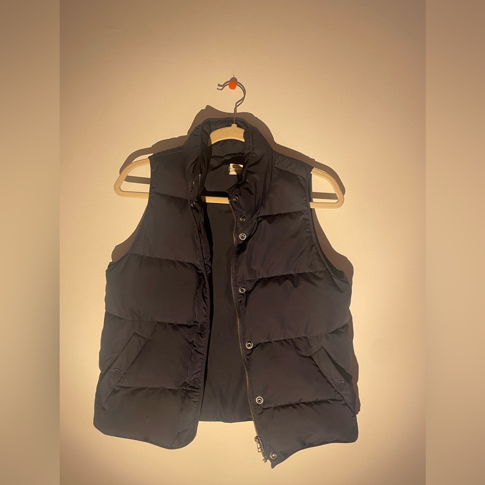JCrew Navy Blue Puffy Vest - Size XS